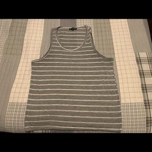 Striped grey tank-top 🦓